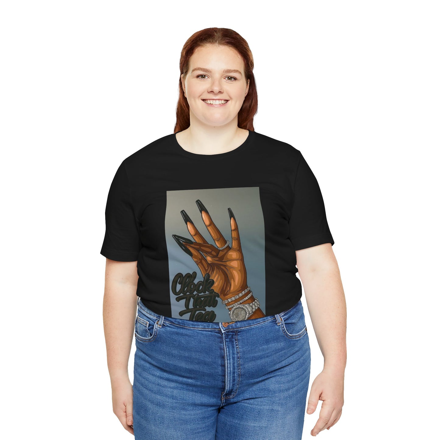 Clock that tea Unisex Jersey Short Sleeve Tee