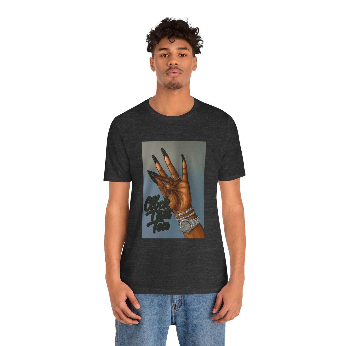 Clock that tea Unisex Jersey Short Sleeve Tee