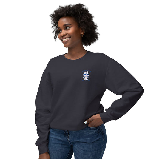 Cute Bear 'Be Kind' Crewneck Sweatshirt — Lightweight White Pullover