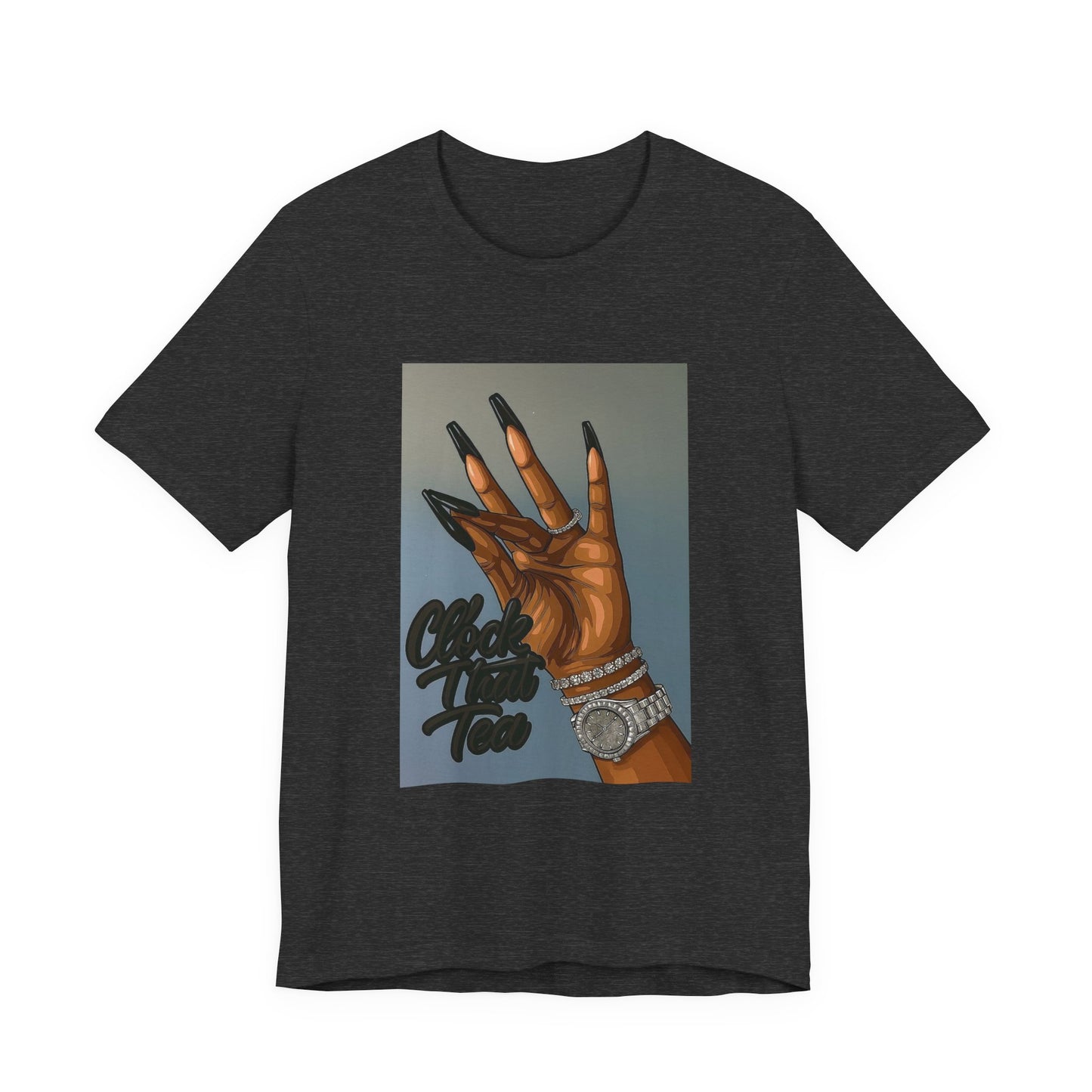 Clock that tea Unisex Jersey Short Sleeve Tee