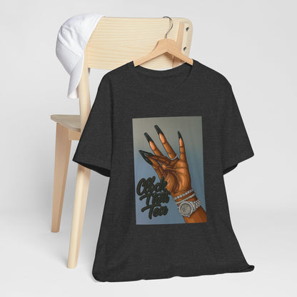 Clock that tea Unisex Jersey Short Sleeve Tee