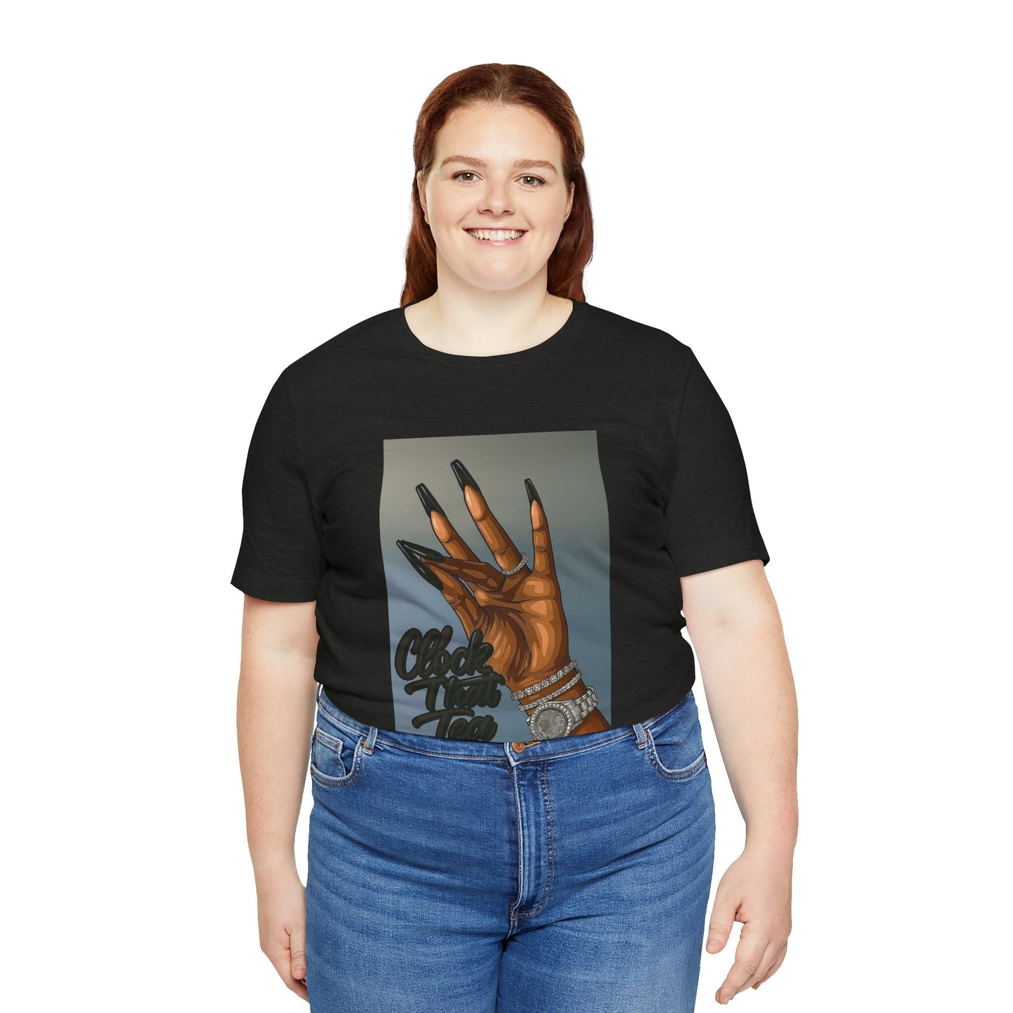 Clock that tea Unisex Jersey Short Sleeve Tee