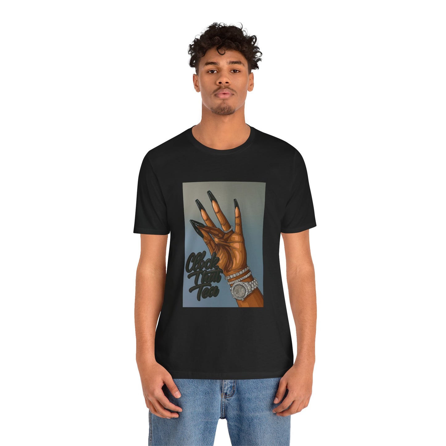 Clock that tea Unisex Jersey Short Sleeve Tee